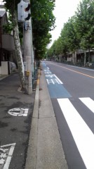 都道431号　新宿　自転車レーン