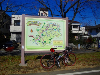 入間川サイクリング　コース図