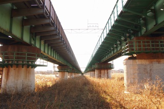 中央本線多摩川橋梁